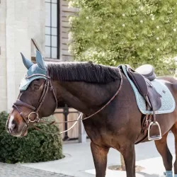 Kentucky Light Blue Velvet Wellington Fly Veil