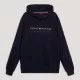 Tommy Hilfiger Mens London Logo Fleece Hoodie Desert Sky image