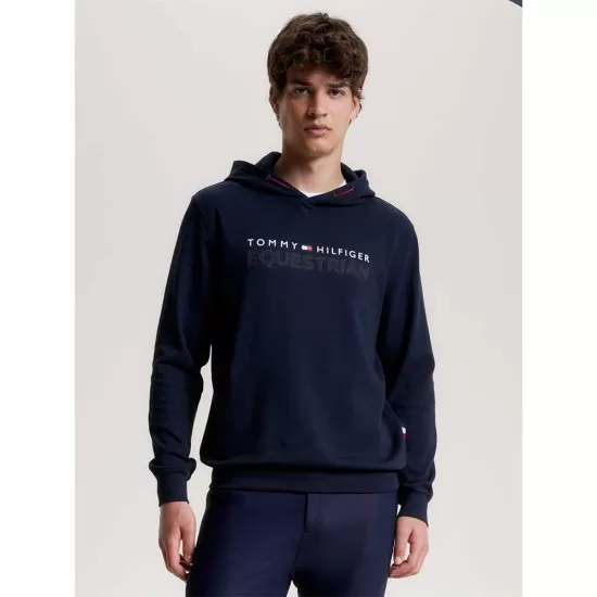 Tommy Hilfiger Mens London Logo Fleece Hoodie Desert Sky image