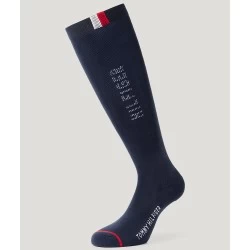 Tommy Hilfiger Erie Rhinestone Riding Socks Desert Sky