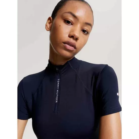 Tommy Hilfiger Denver Cooling 1/4 Zip Training Top - Desert Sky image