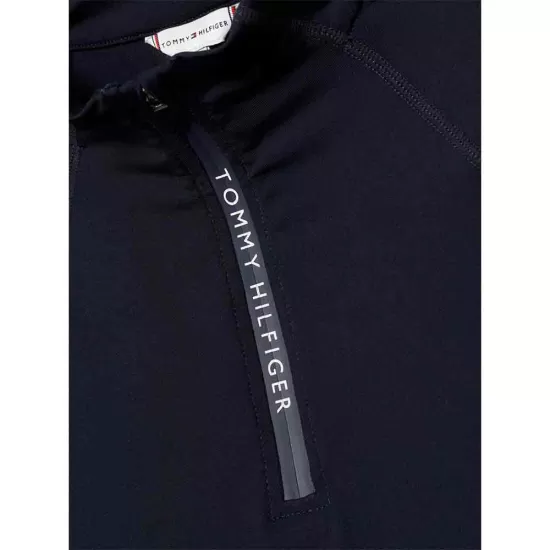 Tommy Hilfiger Denver Cooling 1/4 Zip Training Top - Desert Sky image