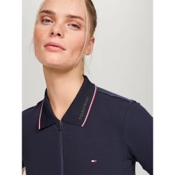 Tommy Hilfiger Camden Zip Polo Shirt - Desert Sky