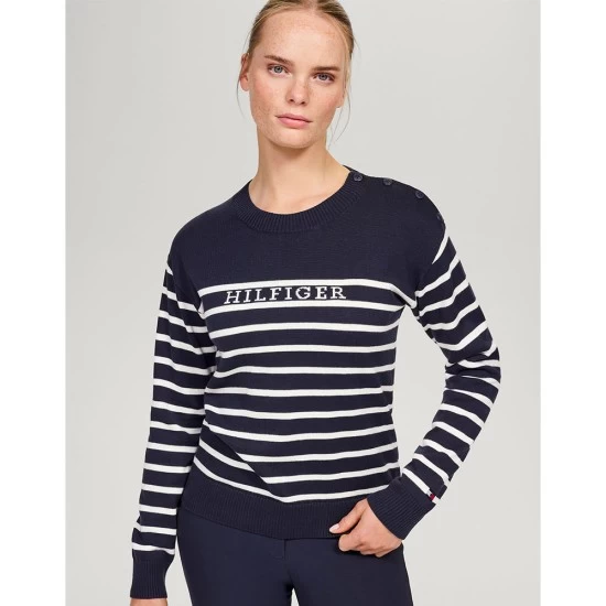 Tommy Hilfiger Fairfield Stripe Sweater Desert Sky image