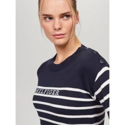 Tommy Hilfiger Fairfield Stripe Sweater Desert Sky