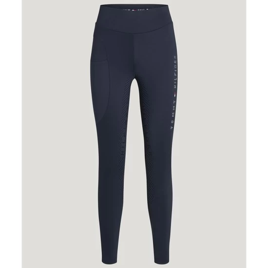 Tommy Hilfiger Elmira Rhinestone Full Grip Leggings - Desert Sky image