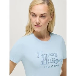 Tommy Hilfiger Malibu Rhinestone T-Shirt - Sweet Blue