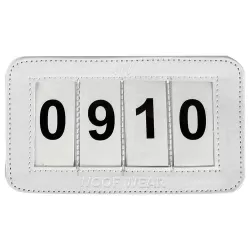 Woof Wear Saddle Cloth 4 Number Holder - White