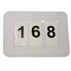 Woof Wear Saddle Cloth Number Holder - White
