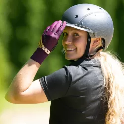 Roeckl Melbourne horseriding Gloves - Grape wine
