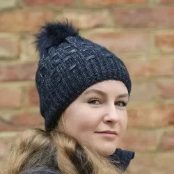 Pikeur Prime navy bobble hat