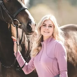 PS of Sweden Alessandra half-zip Top - Roseberry