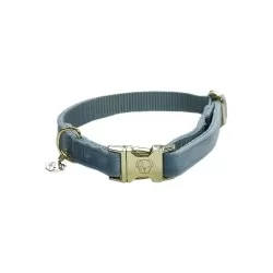 Kentucky dogwear Velvet collection dog Collar - Light Blue