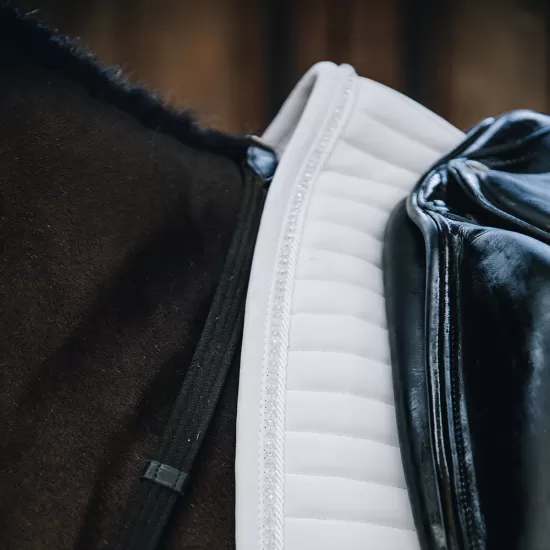 Kentucky Horsewear Dressage Pearls Saddlepad - White image