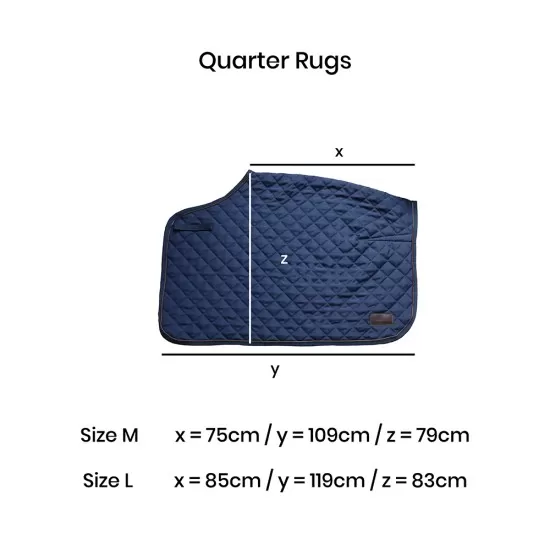Kentucky Horsewear Quarter Rug - Navy Horse Rugs image