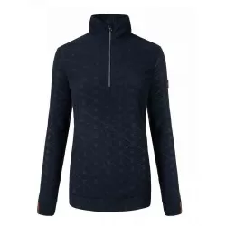 Cavallo ladies Oviedo half zip fleece - Dark Blue