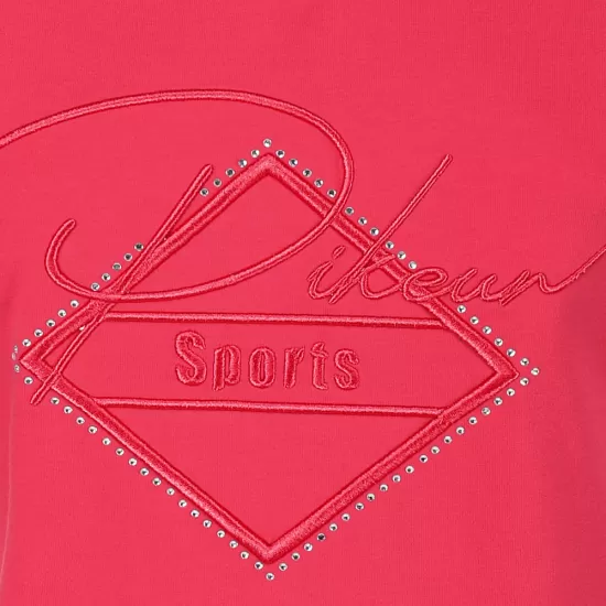 Pikeur Ladies Yva V-Neck T- shirt - Wild berry Ladies Shirts and Tops image