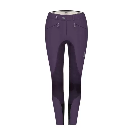 Cavallo winter Caja grip ladies riding breeches - Plum/Graphite Riding Breeches image