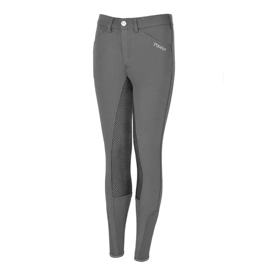 Pikeur Braddy Dark Shadow (Grey) Grip Youths Breeches Riding Breeches, Young Rider image