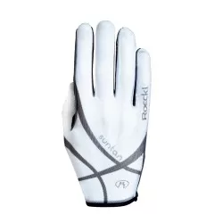 Roeckl White Laila Suntan Riding Gloves