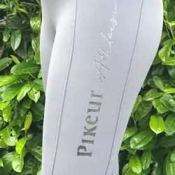  Pikeur Gia Grip Athleisure Womens Riding Leggings - Light Grey