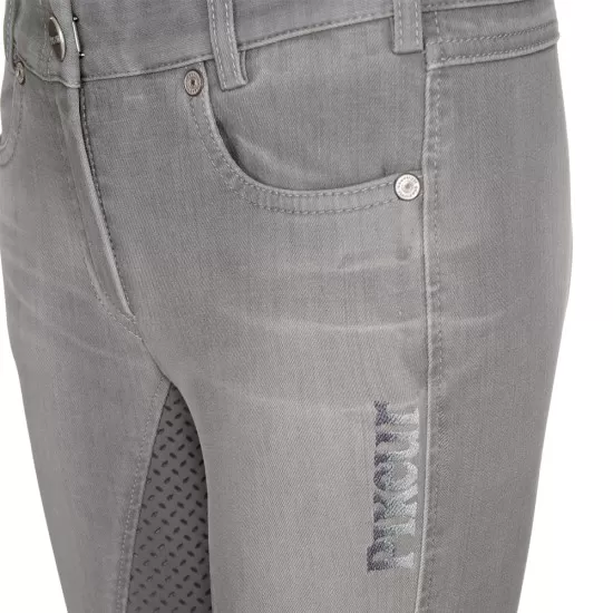 Pikeur Girls Grey denim Kalotta Grip Jeans image