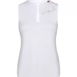 Cavallo Women's Salsa sleeveless Function competition shirt - White