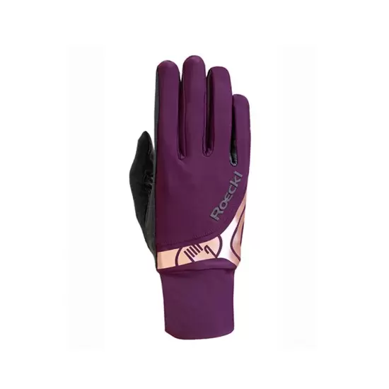 Roeckl Melbourne horseriding Gloves - Grape wine Riding Gloves image