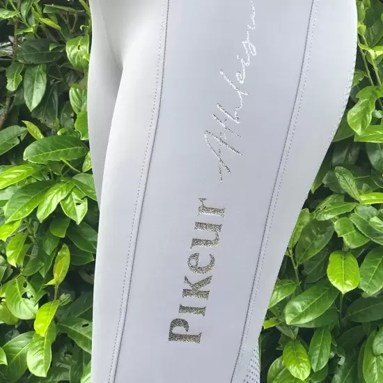  Pikeur Gia Grip Athleisure womens Riding leggings - Light grey Riding tights / Leggings image